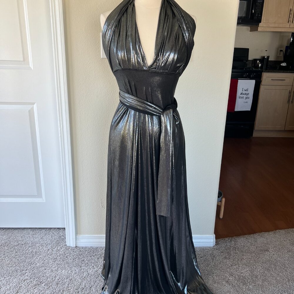 Super glam stretchy wrap dress size small